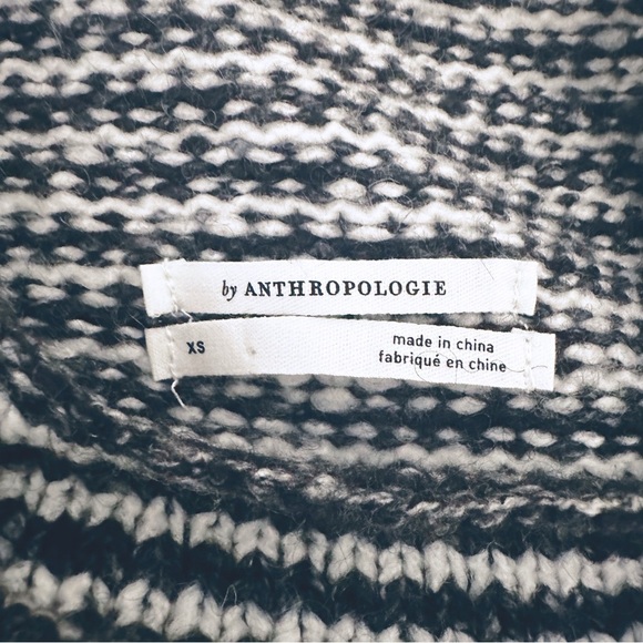Anthropologie Linnea Striped Mock-neck Sweater Size XS Oversized - Picture 3 of 9